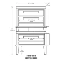 product of Peerless CE51/61BESC 56" Electric Bake & Roast Oven, Triple Deck