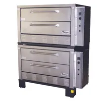 product of Peerless CE62BESC 56" Electric Deck Type Bake & Roast Oven w/ Four Deck, Double-Stacked, 42"W x 32"D Interior, 220v