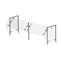 product of Premier Metal & Glass FM1R-A Choice Adjustable Self-Service Sneeze Guard