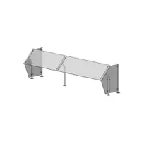 product of Premier Metal & Glass FM1R 1Guard Fixed Self-Service Sneeze Guard