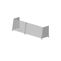 product of Premier Metal & Glass FM1S 1Guard Fixed Full-Service Sneeze Guard