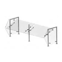 product of Premier Metal & Glass FM1V-A Choice Adjustable Dual-Service Sneeze Guard
