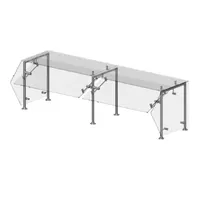 product of Premier Metal & Glass TM2N-A Choice Adjustable Dual-Service Sneeze Guard
