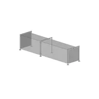 product of Premier Metal & Glass TM2N 1Guard Fixed Full-Service Sneeze Guard