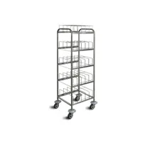 product of Piper Products 411-1484 Aluminum Dome Storage Cart with 50 Domes Capacity