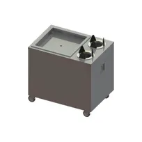 product of Piper Products ACS-STH-1020 Stainless Steel Mobile Heated Cup & Saucer Dispenser for 10" x 20" Racks