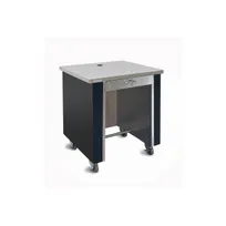 product of Piper Products R2-CS Reflections Cashier Stand, 36"L x 30"W x 36"H, Stainless Steel Top, Mobile Modular Design with Drawer & Lock, F.R.P Body