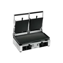 product of Univex PPRESS2F Double Cast Iron Panini Press Grill w/ 20" x 10" Smooth Plates, 220V