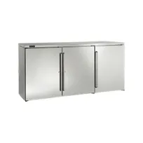 product of Perlick BBR72 Refrigerated Back Bar Cabinet w/ 23.9 Cu Ft Capacity, 3 Solid Doors, Remote