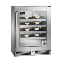 product of Perlick HD24WS4 24" Glass Door Wine Refrigerator, Single Temperature, 3.1 cu. ft.