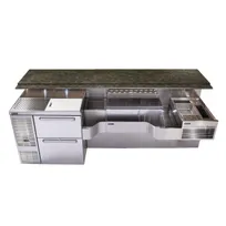 product of Perlick PTE68-C-WF 68" Sink Combo Underbar Ice Bin/Cocktail Station w/ 10 Circuit & Faucet- 90 lbs