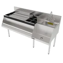product of Perlick UCS60A-LF 60" Blender Station Underbar Ice Bin/Cocktail Station w/ 10 Circuit - Center