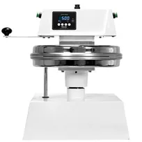 product of Proluxe DP2350S Apex Pro X2 12" Hydraulic Automatic Pizza Dough Press with Dual Heat Standard 12" Embedded Mold