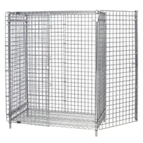 product of Quantum 2436-63SEC Chrome Stationary Security Unit with 2 Shelves, 24" x 36" x 63"