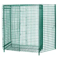 product of Quantum M2148-69SEC Chrome Stem Caster Security Cart with 2 Shelves, 21" x 48" x 69"