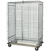 product of Quantum MD2436-70SECP Proform Green Epoxy Dolly Base Security Unit, 2 Shelves, 24" x 36" x 70"