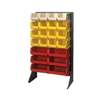 product of Quantum QSS-3666H Gray Steel Double-Sided Louvered Rack - 36"W x 12-1/2"D x 66"H