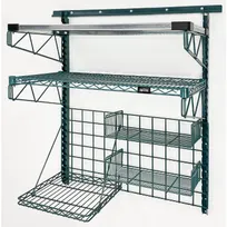 product of Quantum SGK-401836-3P Green Epoxy Wall Mounting Store Grid Medium-Duty Kit