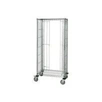 product of Quantum TC-31 31 Tray Side Load Chrome Plated Steel Wire Mobile Tray Cart