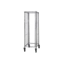 product of Quantum TC-EL38 38 Tray End Load Chrome Plated Steel Wire Mobile Tray Cart