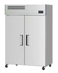 product of RefrigerationX XF47-2-N 51-3/4" 2-Solid Door Reach-In Freezer, Top Mounted, 42 cu. ft., Stainless Steel Front, Aluminum Sides