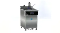 product of Resfab MB-50AT-N 18" Floor Model Electric Deep Fryer, Full Pot, 55 Ibs, Stainless Steel, Built-in Filtration