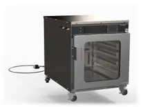 product of Resfab RM-5PUW Heated Holding Cabinet, (5) 18" x 26" Sheet Pan Capacity, Tempered Hinged Glass Doors