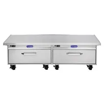 product of Randell FX-2CSRE-290 76" Flexible Refrigerator or Freezer Chef Base w/ 2 Drawers, 6 cu. ft.