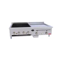 product of Royal Range of California BG-1536 56" Countertop Gas Griddle/Charbroiler Combination, 101.000 BTU