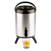 product of Paderno 41904-10 Insulated Beverage Dispenser, 10 Qt (2.5 Gal) Stainless Steel, Buffet Service