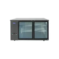 product of Atosa USA SBB59GGRAUS2 57" Two Section Back Bar Cooler with Glass Door, 15.0 cu. ft.