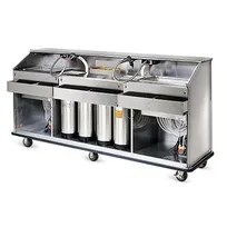 product of FWE SBBC-5 50 lb. Ice Bin Removable Speed Rack-59" Portable Bar-Stainless Steel Exterior