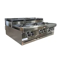 product of Southbend HDO-48SU 48" Countertop Step-Up Gas Hotplate with (8) Burners, Manual Controls, 264.000 BTU