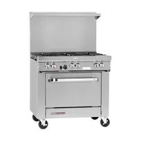 Southbend S36D 36" Gas Restaurant Range w/ (6) Open Burners, (1) Standard Oven, 203.000 BTU