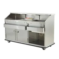 product of FWE SCB-5 60 lb. Ice Bin Removable Speed Rack-60" Portable Bar-Stainless Steel Exterior