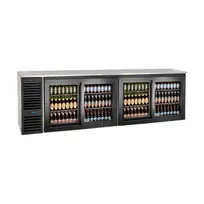 product of Krowne SD108 108" 2 Section Back Bar Cooler with Glass Door