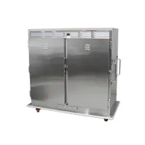 product of SecoSelect BQ120 1-Section 2-Door Heated Banquet Cabinet, 66" H, 120, Steel, 1980W, 4-Caster
