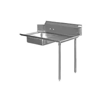 product of Serv-Ware DDT72R-CWP 72" Straight Soiled Dishtable w/ Right Table, Pre-Rinse Sink, 11" Backsplash