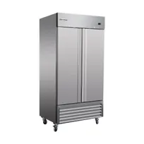 product of Serv-Ware RR2-35-HC 39" 2-Section Reach-In Refrigerator, Aluminum Interior, 35 cu. ft.