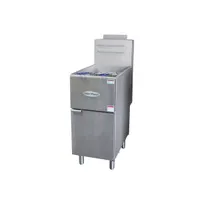 product of Serv-Ware SGF-40N 15" Floor Model Natural Gas Full Pot Fryer, 40 lbs, 90.000 BTU