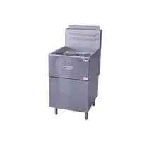 product of Serv-Ware SGF-70N 21" Floor Model Natural Gas Full Pot Fryer, 70 lbs, 150.000 BTU