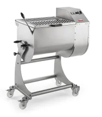 product of SIRMAN 40808206TF IP 180 BA XP Electric Meat Mixer, 397lb capacity, stainless steel double paddle kneader, 3 HP motor, 220V/3-phase, 2250W, tilting tub