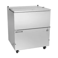 product of Beverage Air SM34HC-S 34" Single Sided Milk Cooler, Cold Wall, 8 Crates Capacity