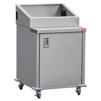 product of Steril-Sil E1-ENC24-2V Stainless Steel 2 Insert Silverware Dispensing Cart w/ Enclosed Base