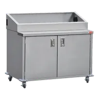 product of Steril-Sil ENC48-2HP Enclosed Base Stainless Steel Mobile Food Pan Counter
