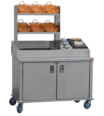 product of Steril-Sil KIT-ENC48-452 Mobile Merchandiser Counter with Silverware and Napkins