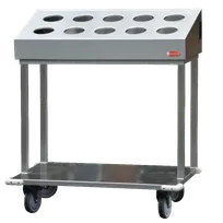 product of Steril-Sil OBC36-10 Open Base Tray & Silverware Cart, Holds (150) 14" x 18" Trays