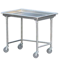 product of Steril-Sil STE-44-BN Mobile Dishtable Sorting Station w/ Open Front, 3" Turned-Up Edges
