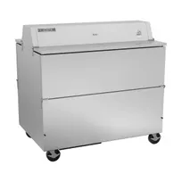 product of Beverage Air STF49HC-1-S 49" Dual Sided Milk Cooler, Forced Air, 12 Crates Capacity