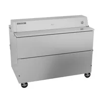 product of Beverage Air STF58HC-1-S 58" Dual Sided Milk Cooler, Forced Air, 16 Crates Capacity